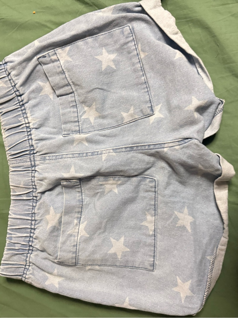 No Boundaries Light Blue Star Print Girls' Shorts